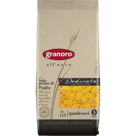 Quadrucci Dedicato all uovo 250g Granoro