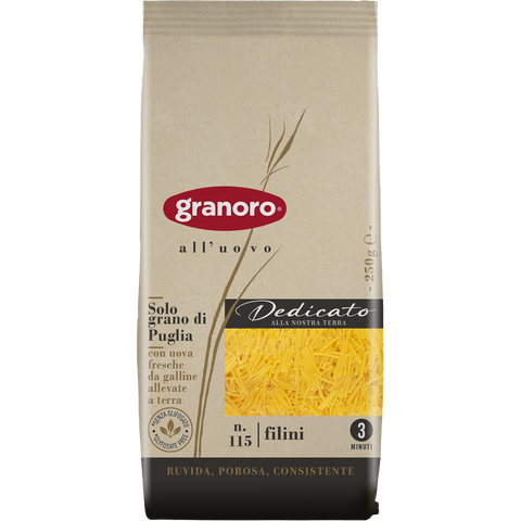 Filini Dedicato all uovo 250g Granoro
