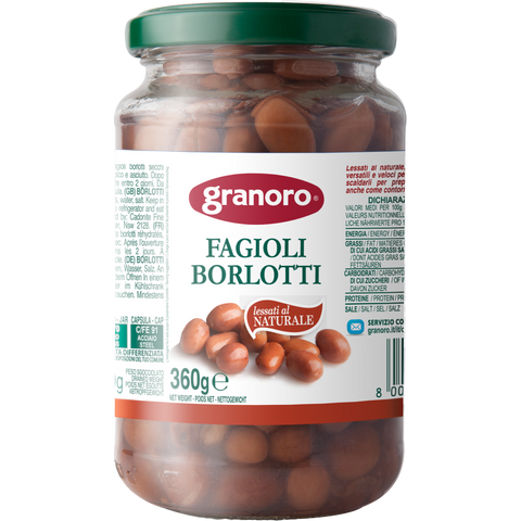 Fagioli Borlotti Vetro 360g Granoro
