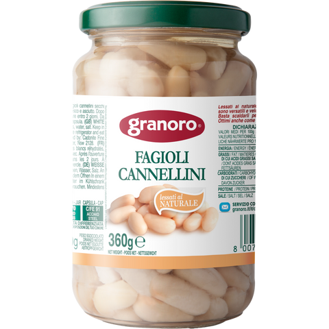 Fagioli Cannellini Vetro 360g Granoro